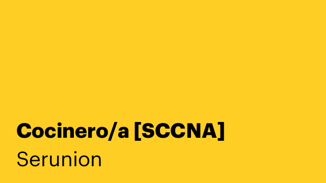 Cocinero/a [SCCNA]