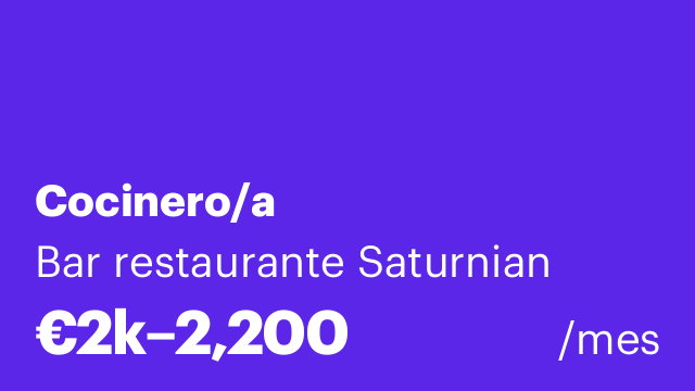 Cocinero/a