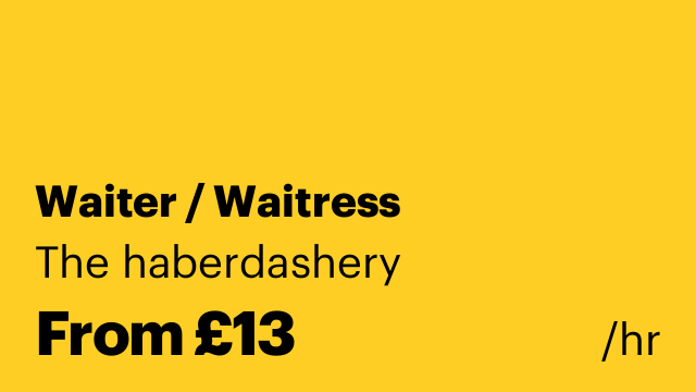 Waiter / Waitress