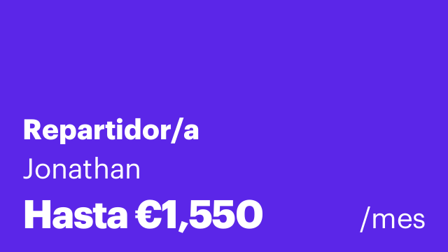 Repartidor/a