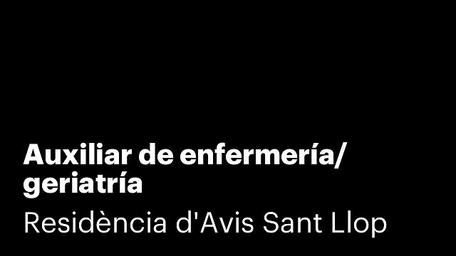 Auxiliar de enfermería/ geriatría