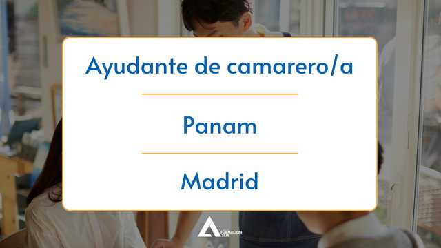 Ayudante de Camarero/a