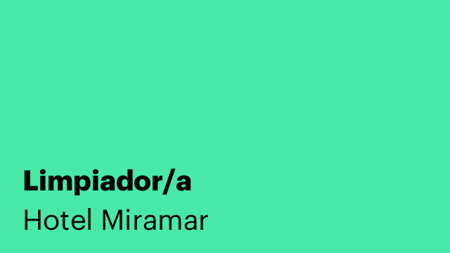 Limpiador/a