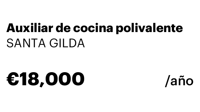 Auxiliar de cocina polivalente