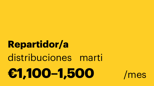 Repartidor/a