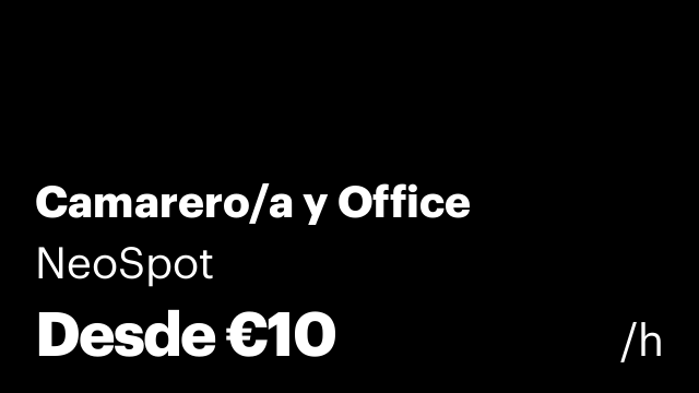 Camarero/a y Office