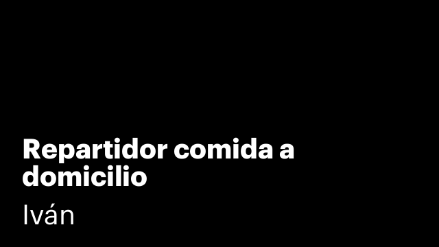 Repartidor comida a domicilio