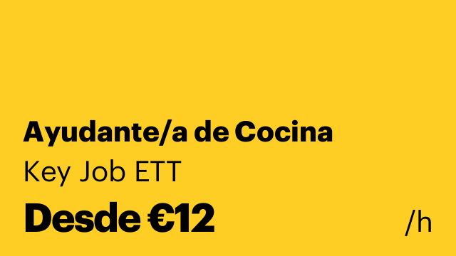 Ayudante/a de Cocina