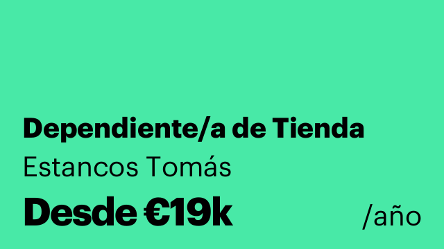 Dependiente/a de Tienda