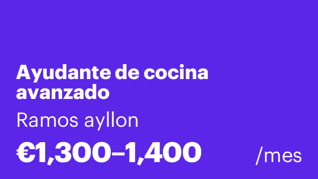 Ayudante de cocina avanzado