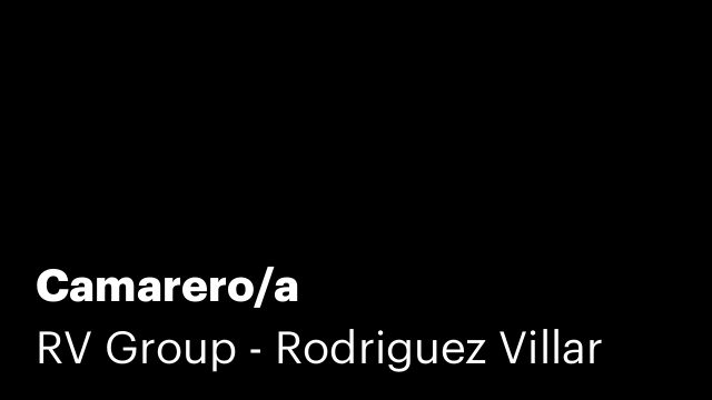 Camarero/a