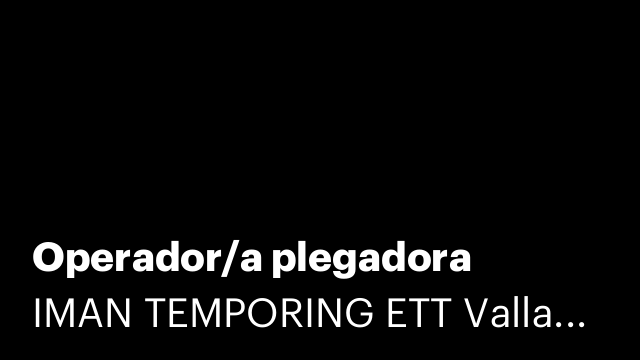 Operador/a plegadora