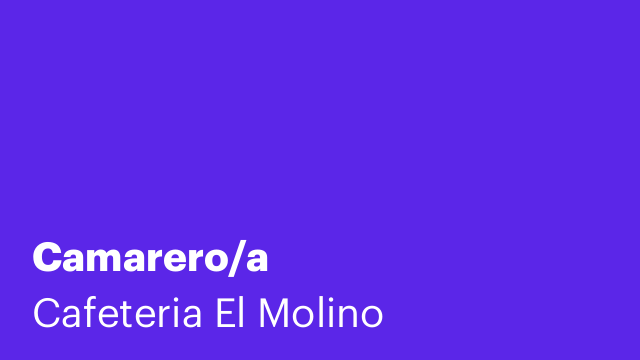 Camarero/a