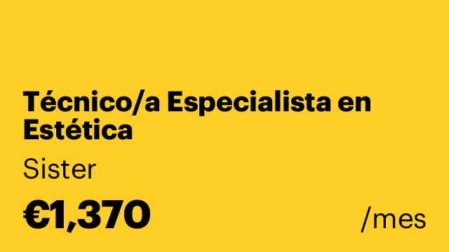 Técnico/a Especialista en Estética