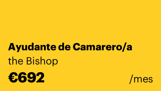 Ayudante de Camarero/a