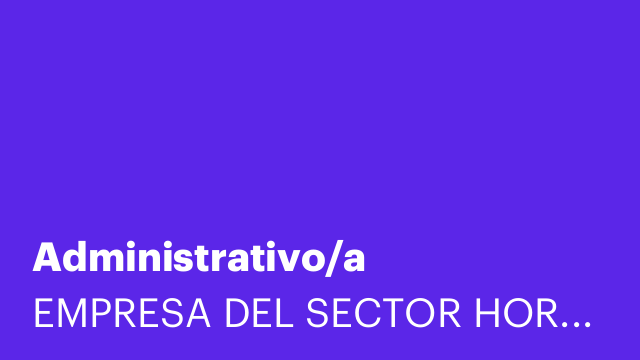 Administrativo/a
