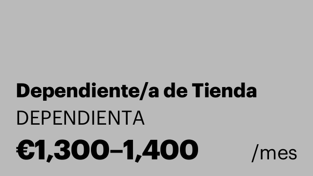Dependiente/a de Tienda