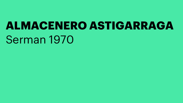 ALMACENERO ASTIGARRAGA