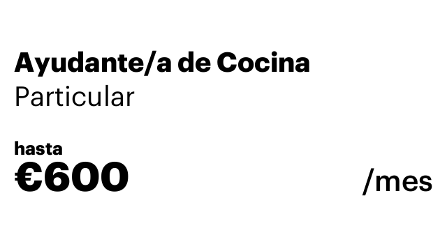Ayudante/a de Cocina