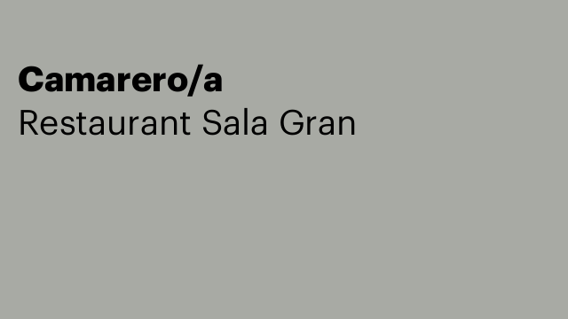 Camarero/a
