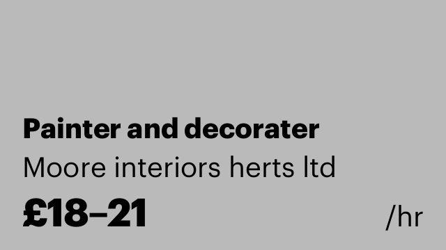 Painter and decorater