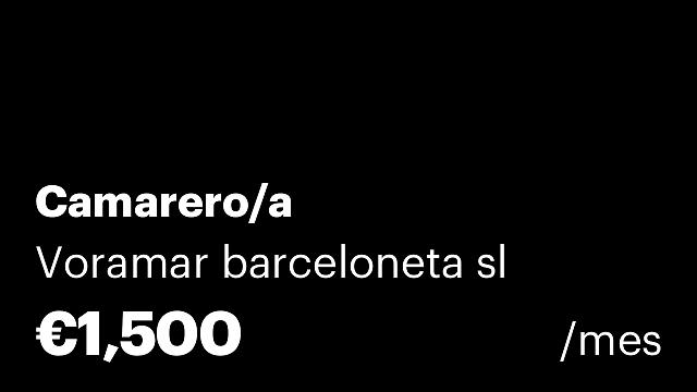 Camarero/a