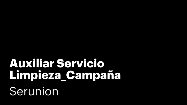 Auxiliar Servicio Limpieza_Campaña septiembre [SLMDC]
