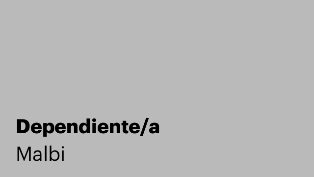 Dependiente/a