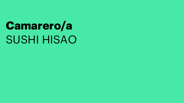 Camarero/a