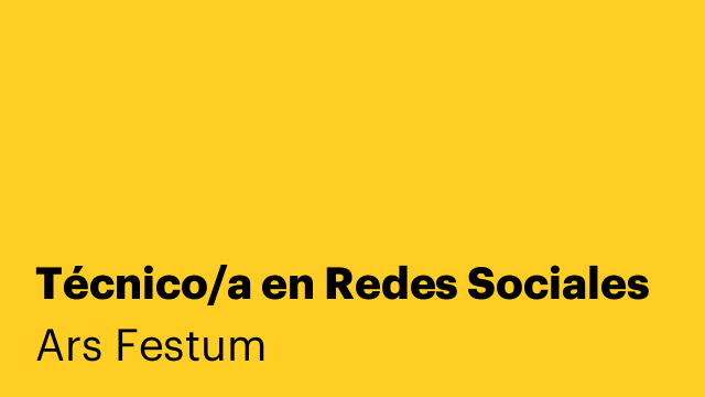 Técnico/a en Redes Sociales