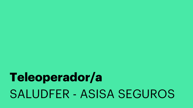 Teleoperador/a