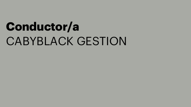 Conductor/a