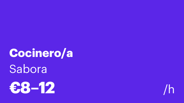 Cocinero/a