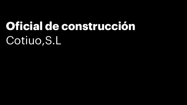Oficial de construcción