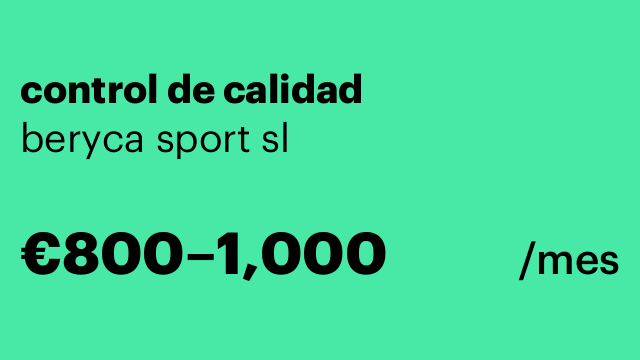 control de calidad