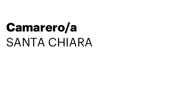 Camarero/a