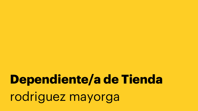 Dependiente/a de Tienda