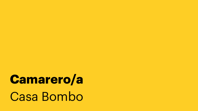 Camarero/a