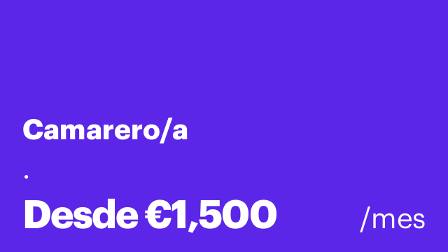 Camarero/a
