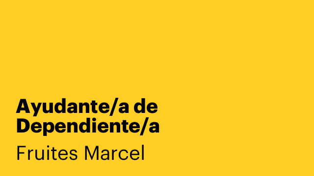 Ayudante/a de Dependiente/a