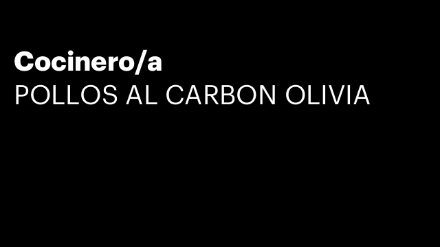 Cocinero/a