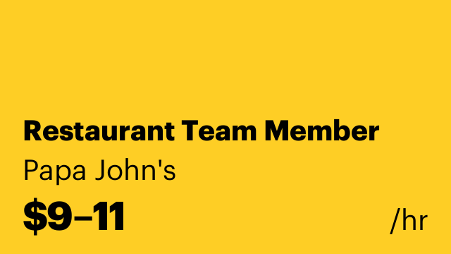 Restaurant Team Member