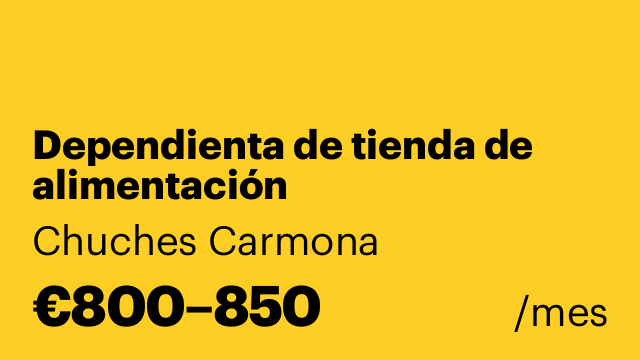 Dependienta de tienda de alimentación