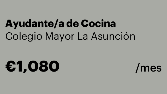 Ayudante/a de Cocina