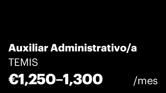Auxiliar Administrativo/a