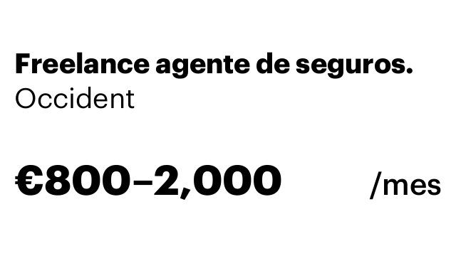 Freelance agente de seguros.