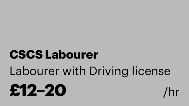 CSCS Labourer