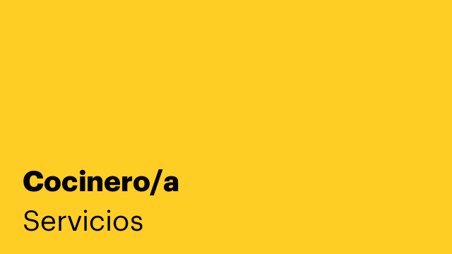 Cocinero/a