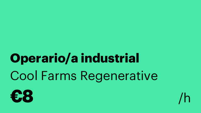 Operario/a industrial