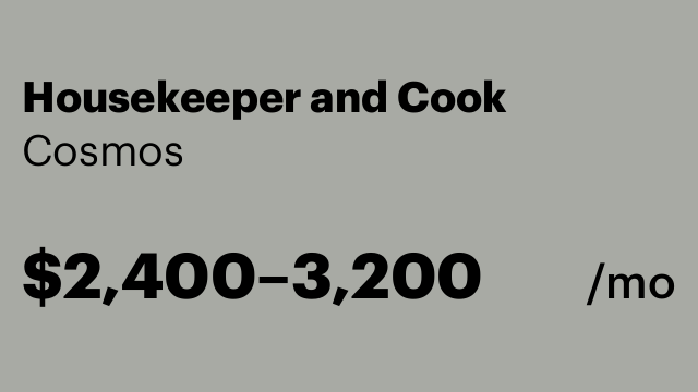 Housekeeper and Cook